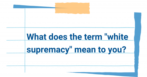 Graphic of a piece of notepaper with words