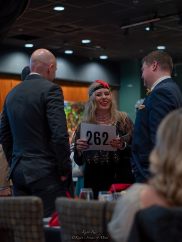 people chatting at a party