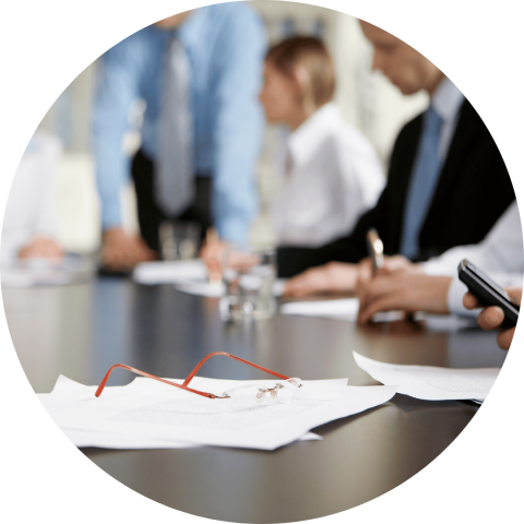 people at a business meeting