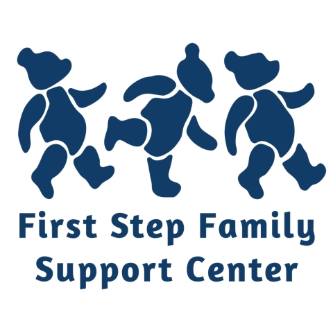 three dancing bears on logo for first step family support center