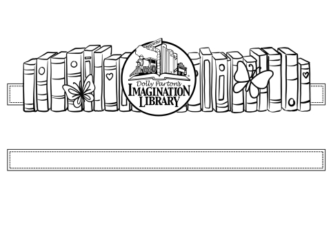coloring sheet of a stack of books