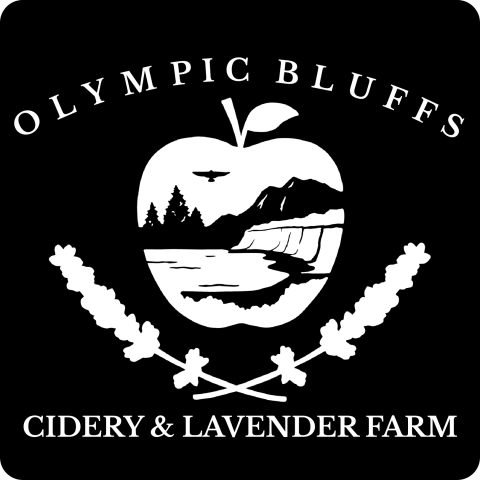 logo for olympic bluffs cidery